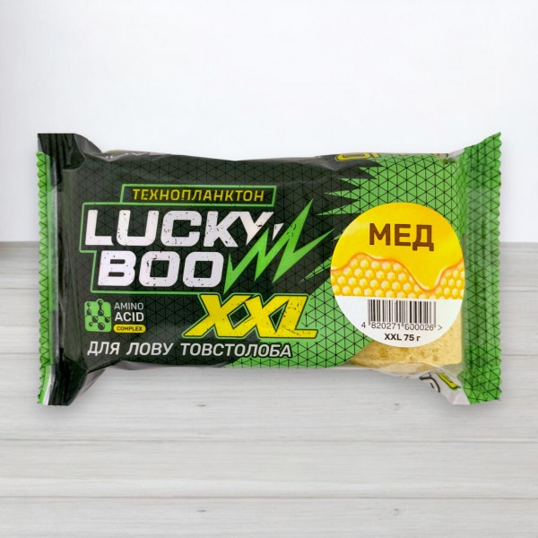 Технопланктон Lucky Boo XXL Fluo, 3шт/уп, 225г, Мед